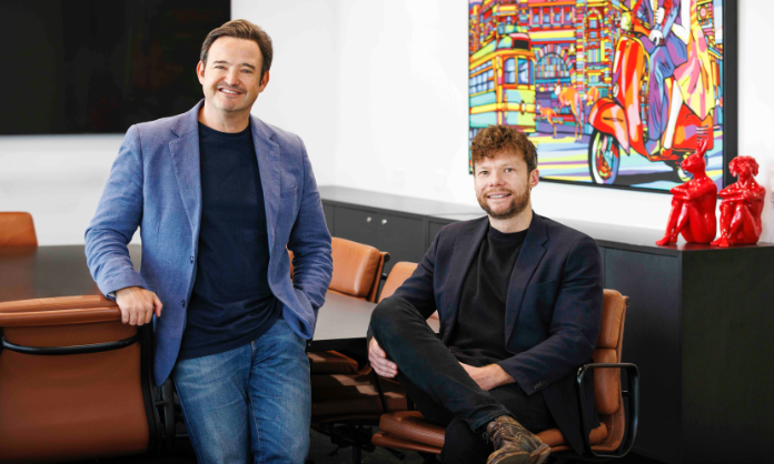 Alan Schauder, Group CEO of Merchantwise Group and Tom Geekie, CEO of Jaywing and Frank Digital